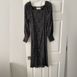 Polka dot midi dress